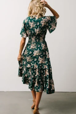 Baltic Born Spell Boho Midi Dress | Topaz + Blush Floral