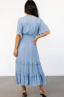 Baltic Born Spell Boho Midi Dress | Whisper Blue