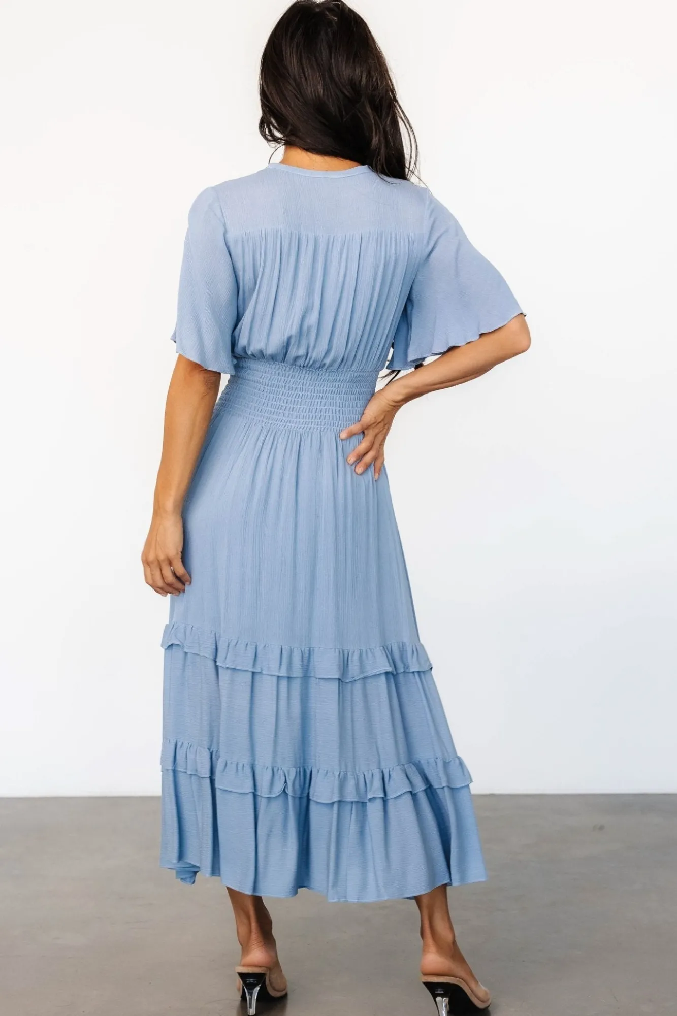 Baltic Born Spell Boho Midi Dress | Whisper Blue