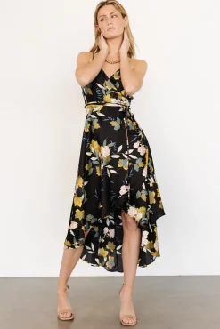 Baltic Born Steffi Tulip Wrap Dress | Midnight Floral