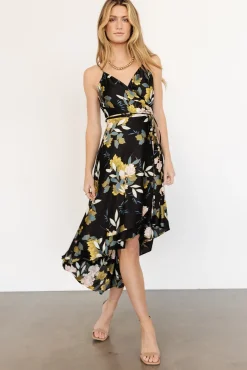 Baltic Born Steffi Tulip Wrap Dress | Midnight Floral