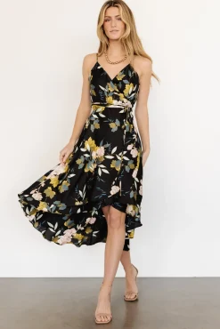 Baltic Born Steffi Tulip Wrap Dress | Midnight Floral