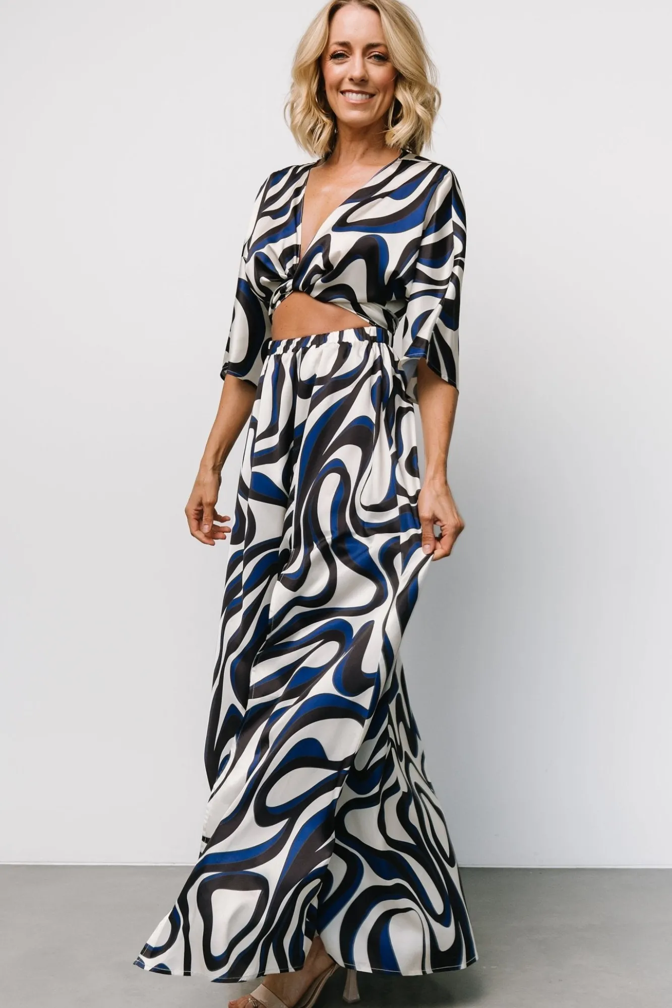 Baltic Born Stella Maxi Dress | Ivory Multi Print