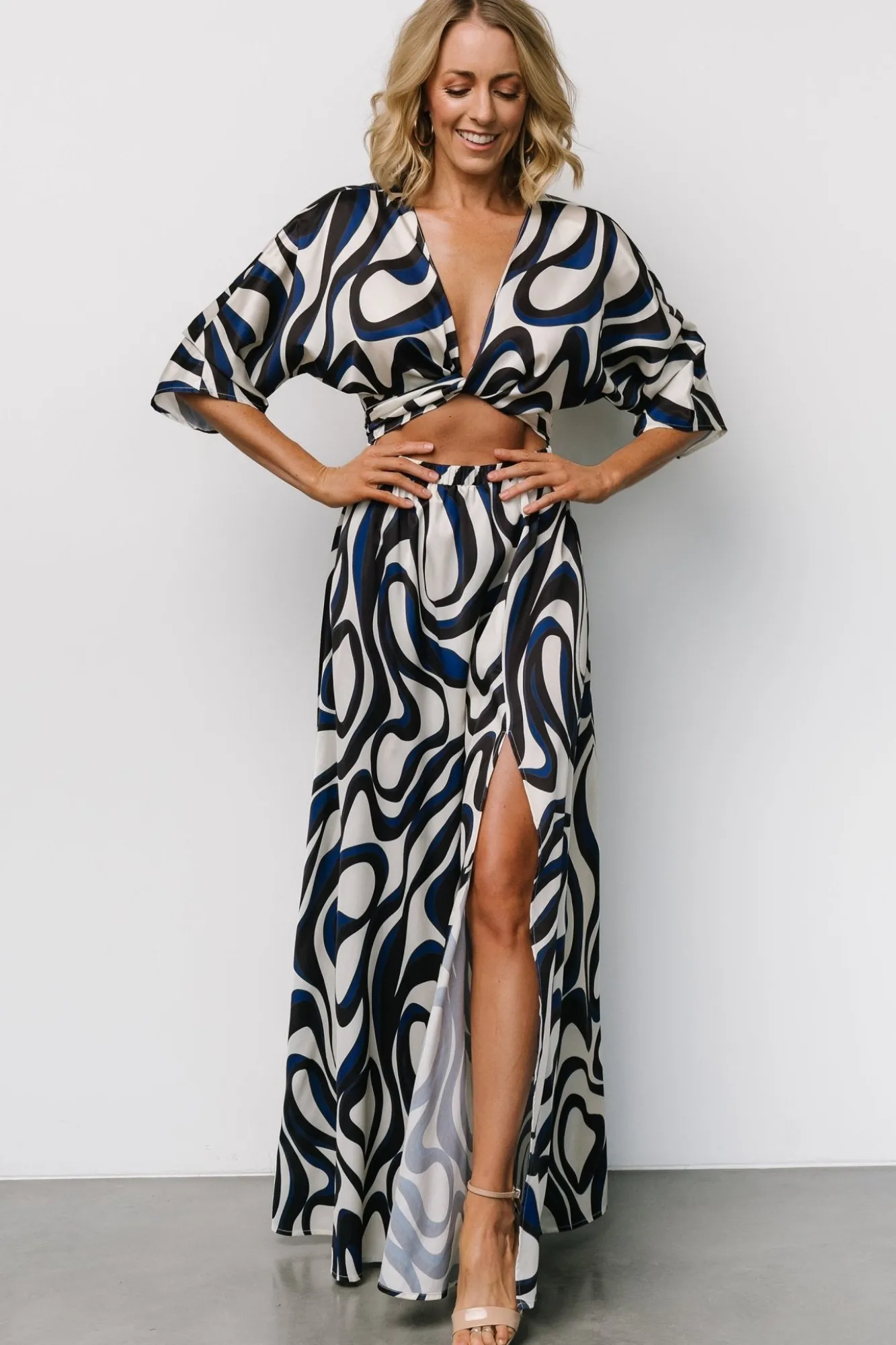 Baltic Born Stella Maxi Dress | Ivory Multi Print
