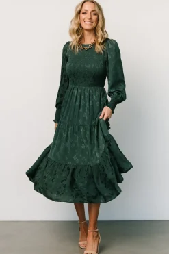 Baltic Born Stockholm Smocked Dress | Dark Green