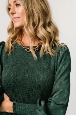 Baltic Born Stockholm Smocked Dress | Dark Green