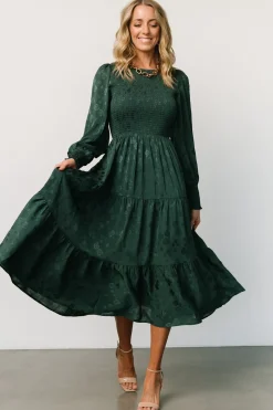 Baltic Born Stockholm Smocked Dress | Dark Green