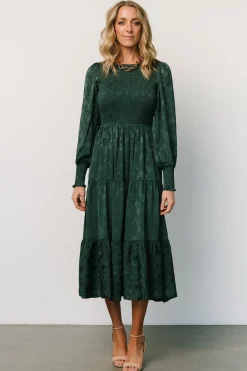 Baltic Born Stockholm Smocked Dress | Dark Green