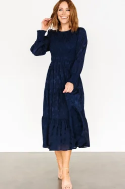 Baltic Born Stockholm Smocked Dress | Midnight Blue