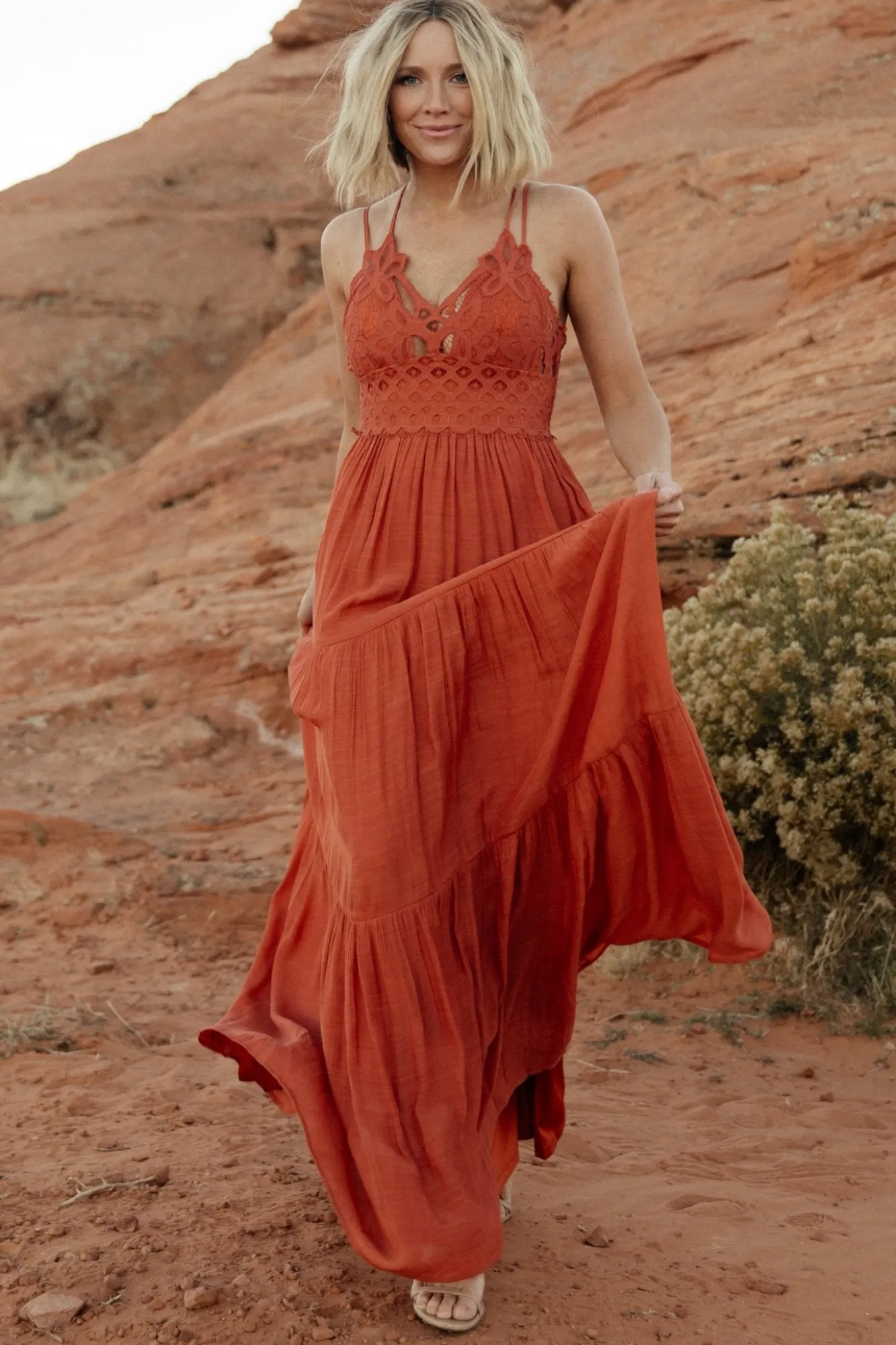 Baltic Born Summerlin Lace Top Maxi Dress |