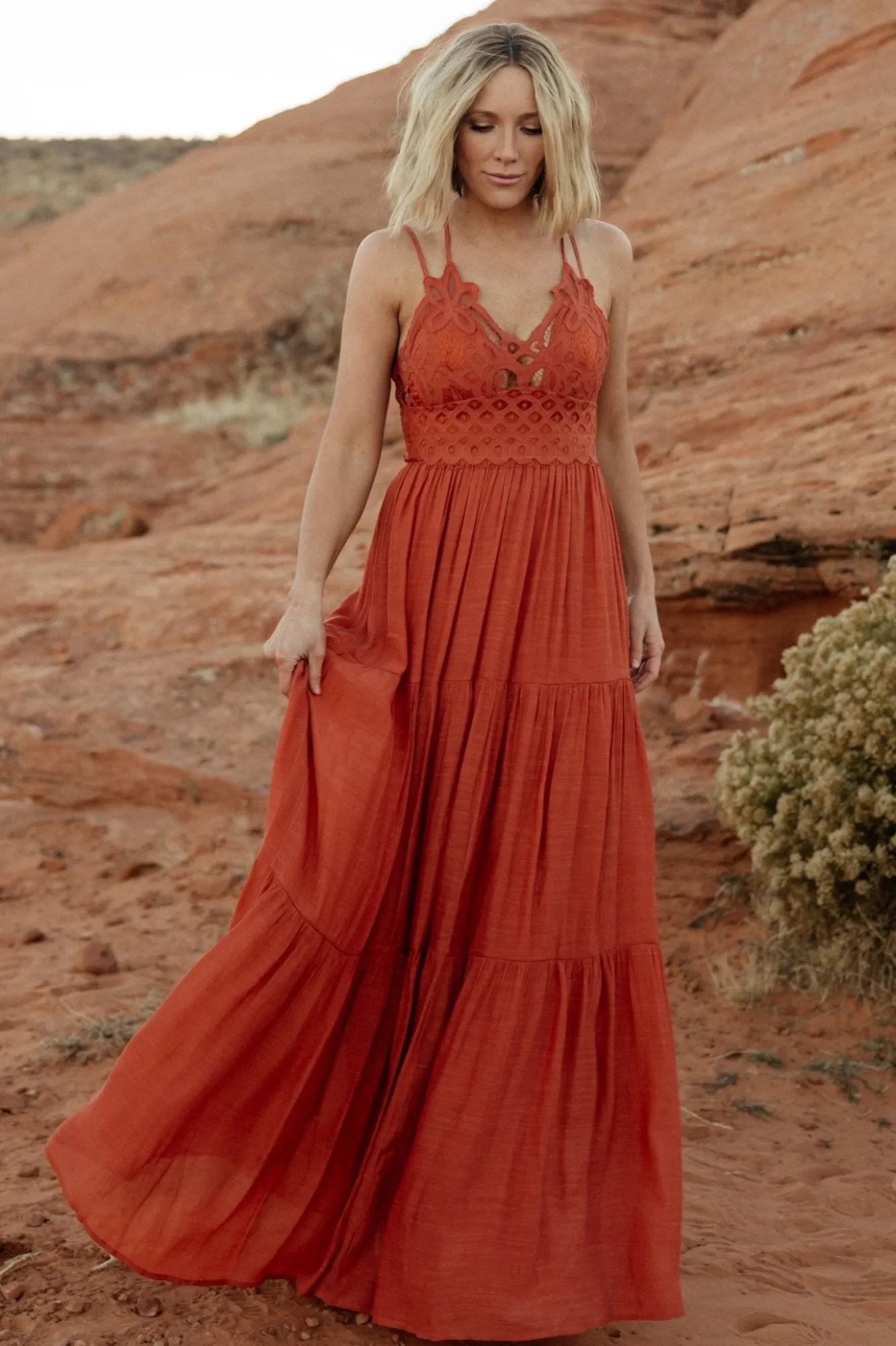Baltic Born Summerlin Lace Top Maxi Dress |