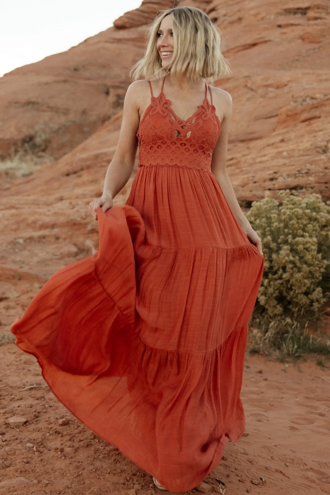 Baltic Born Summerlin Lace Top Maxi Dress |