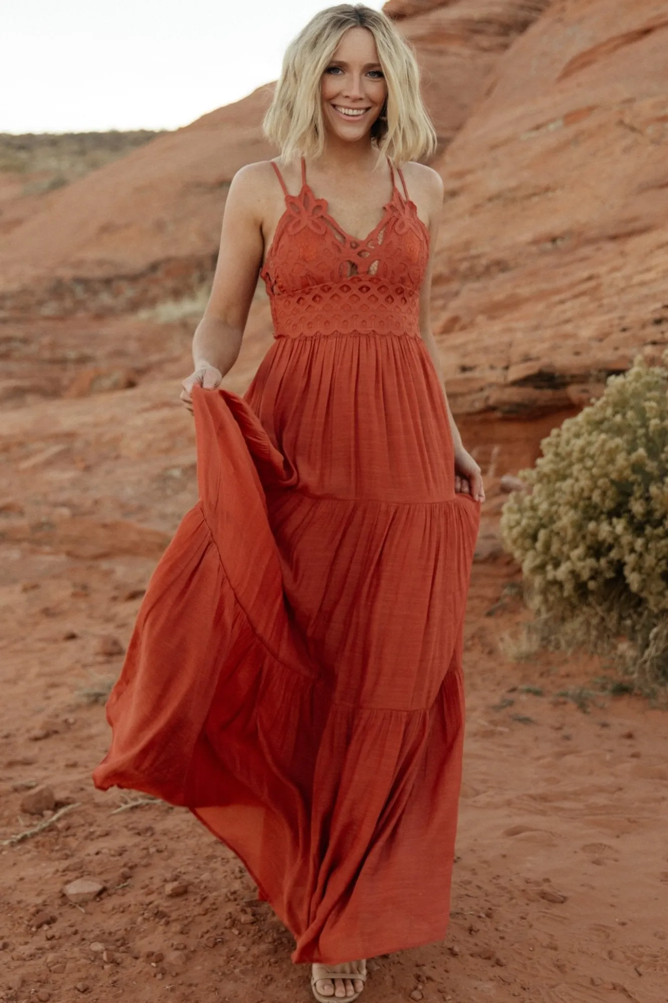 Baltic Born Summerlin Lace Top Maxi Dress |