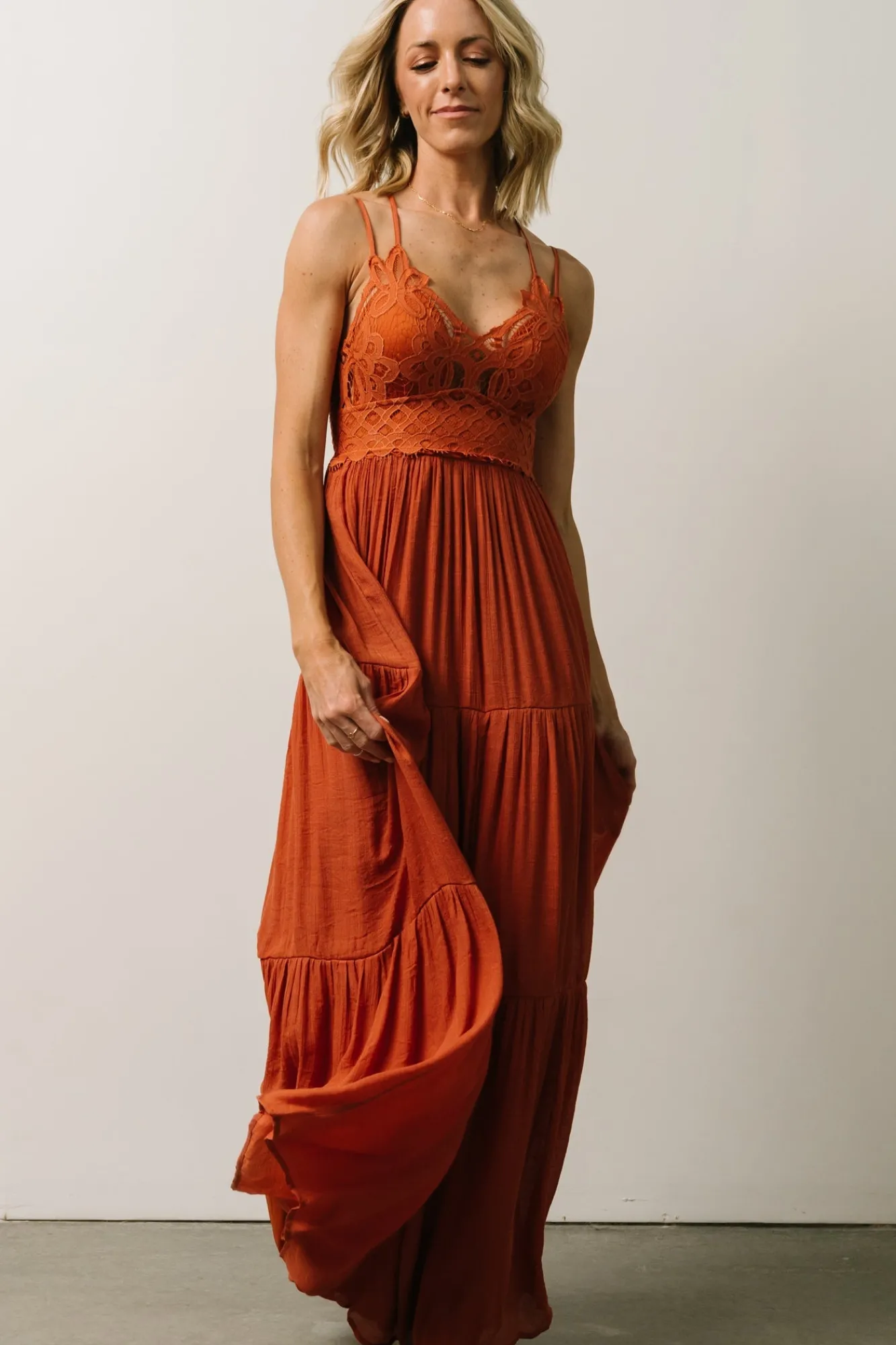 Baltic Born Summerlin Lace Top Maxi Dress |