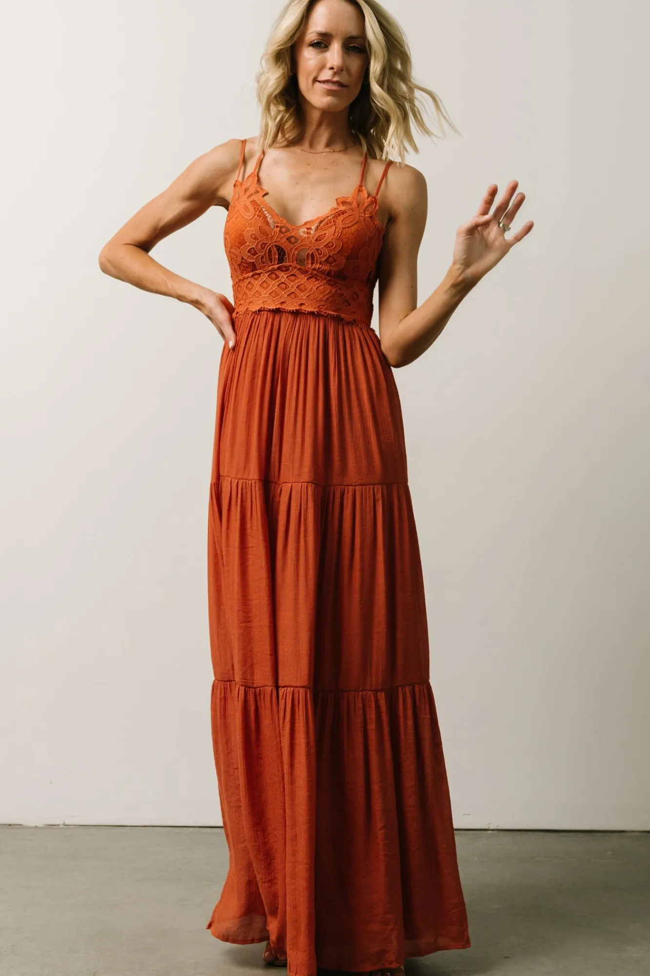 Baltic Born Summerlin Lace Top Maxi Dress |