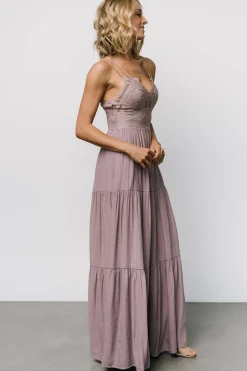 Baltic Born Summerlin Lace Top Maxi Dress | Dusty Mauve