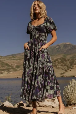 Baltic Born Suzy Maxi Dress | Dark Blue Multi