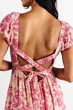 Baltic Born Tabitha Open Back Maxi Dress | Yellow + Coral