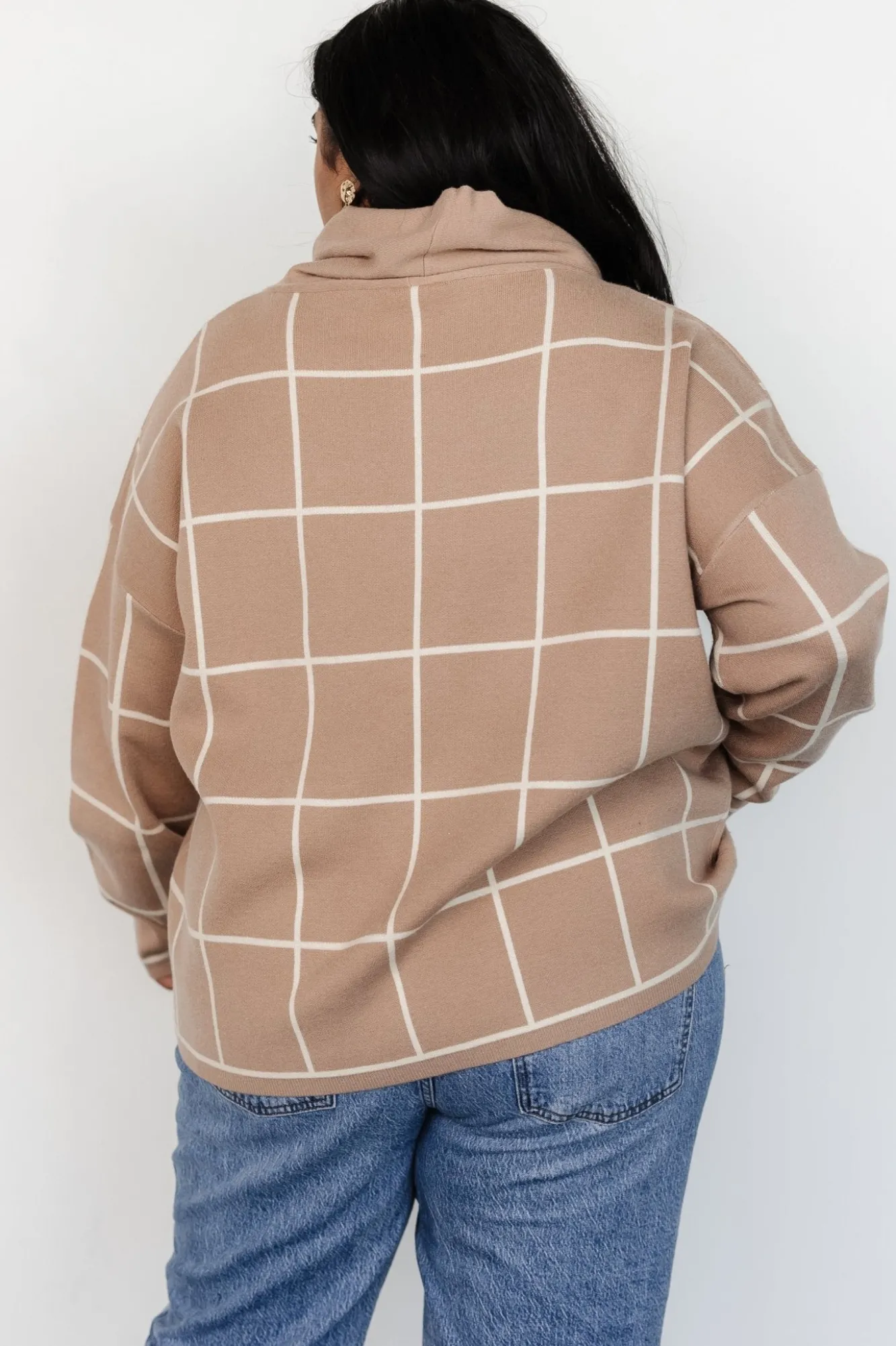 Baltic Born Tahoe Turtleneck Sweater | Taupe + Cream