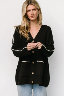 Baltic Born Tally Knit Cardigan | Dark Chocolate