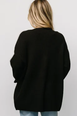 Baltic Born Tally Knit Cardigan | Dark Chocolate
