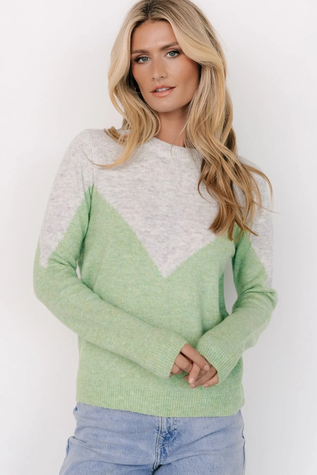 Baltic Born Tanner Sweater | Gray + Green