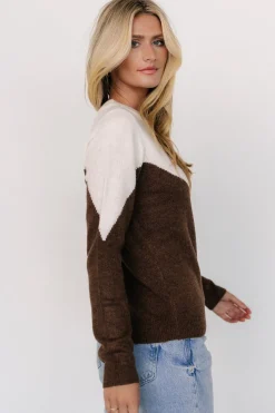 Baltic Born Tanner Sweater | Ivory + Brown