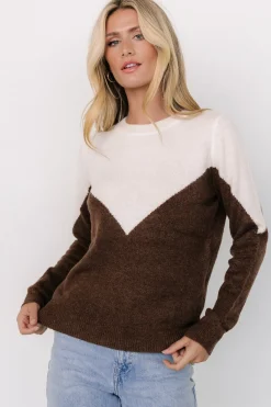 Baltic Born Tanner Sweater | Ivory + Brown