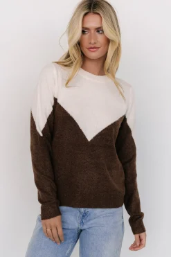 Baltic Born Tanner Sweater | Ivory + Brown