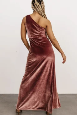 Baltic Born Tatiana Velvet One Shoulder Maxi Dress |