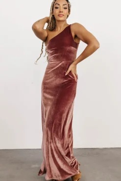 Baltic Born Tatiana Velvet One Shoulder Maxi Dress |