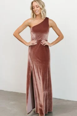 Baltic Born Tatiana Velvet One Shoulder Maxi Dress |