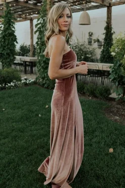 Baltic Born Tatiana Velvet One Shoulder Maxi Dress |