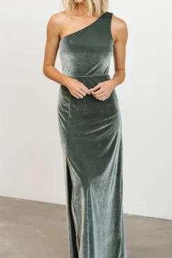 Baltic Born Tatiana Velvet One Shoulder Maxi Dress |