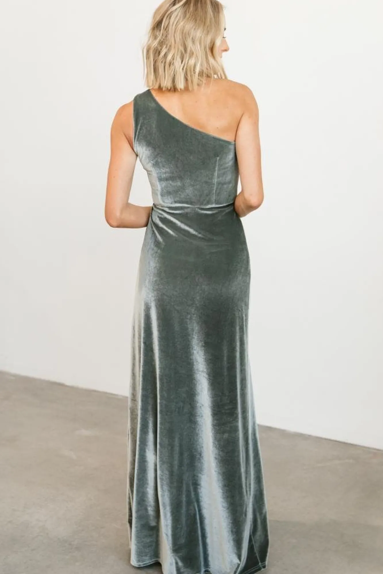Baltic Born Tatiana Velvet One Shoulder Maxi Dress |