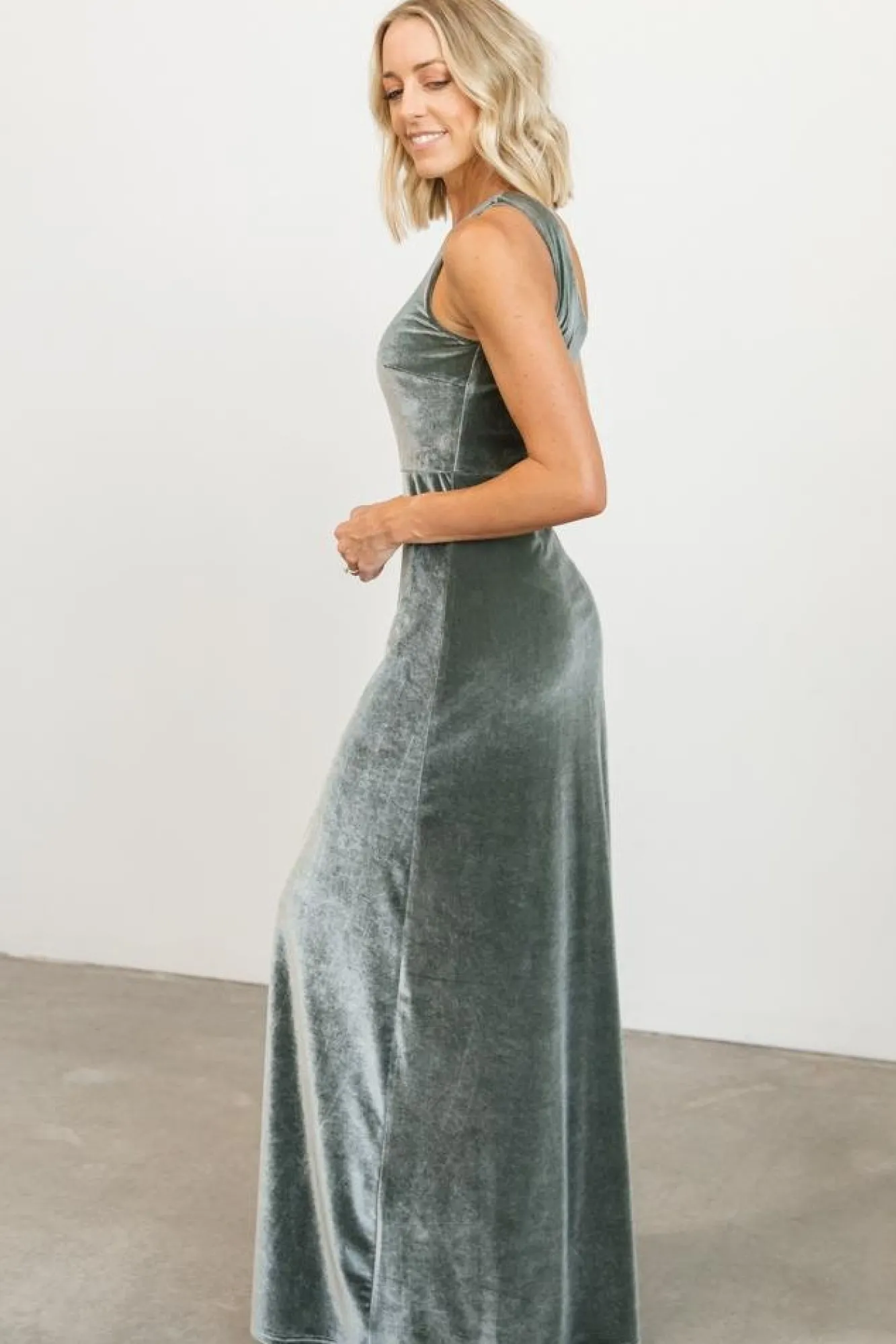 Baltic Born Tatiana Velvet One Shoulder Maxi Dress |