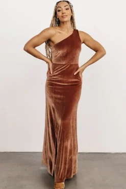Baltic Born Tatiana Velvet One Shoulder Maxi Dress |