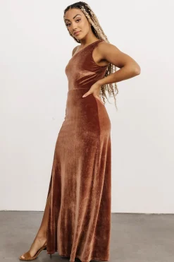 Baltic Born Tatiana Velvet One Shoulder Maxi Dress |