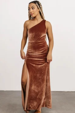 Baltic Born Tatiana Velvet One Shoulder Maxi Dress |