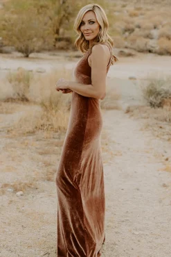 Baltic Born Tatiana Velvet One Shoulder Maxi Dress |