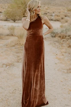 Baltic Born Tatiana Velvet One Shoulder Maxi Dress |