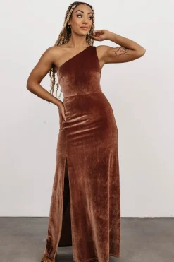 Baltic Born Tatiana Velvet One Shoulder Maxi Dress |