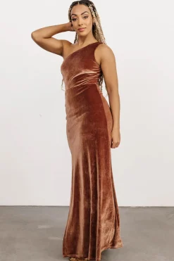 Baltic Born Tatiana Velvet One Shoulder Maxi Dress |