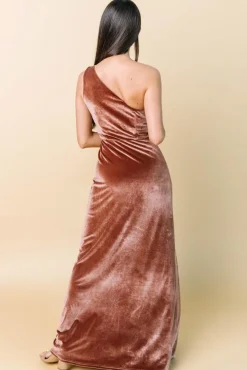 Baltic Born Tatiana Velvet One Shoulder Maxi Dress |