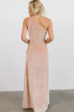 Baltic Born Tatiana Velvet One Shoulder Maxi Dress |