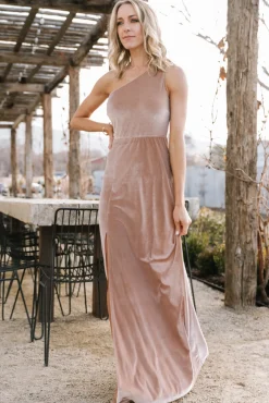 Baltic Born Tatiana Velvet One Shoulder Maxi Dress |
