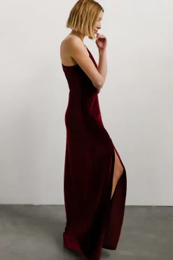 Baltic Born Tatiana Velvet One Shoulder Maxi Dress |