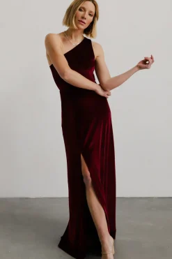 Baltic Born Tatiana Velvet One Shoulder Maxi Dress |