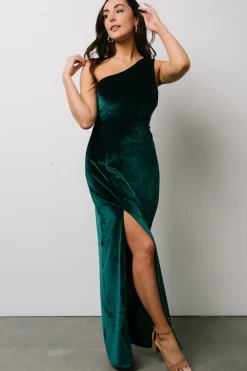 Baltic Born Tatiana Velvet One Shoulder Maxi Dress |