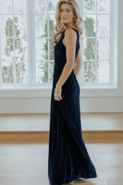 Baltic Born Tatiana Velvet One Shoulder Maxi Dress |